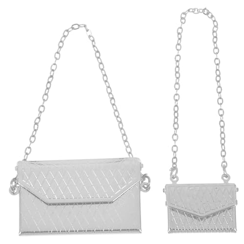 WHAMVOX 2Stücke Umhängetaschen für Puppenhaus Dekoration Niedliche Metalltaschen Passend für Mini Szenen Langlebige und Stilvolle Puppenzubehör Accessoires WHAMVOX 2Stücke Umhängetaschen für Puppenhaus Dekoration Niedliche Metalltaschen Passend für Mini Szenen Langlebige und Stilvolle Puppenzubehör Accessoires von WHAMVOX