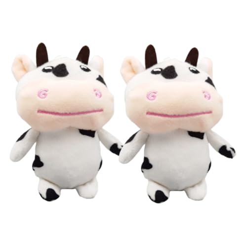 WHAMVOX 2pcs Kuhpluschschlüsselender Süßes Und Weiches Gefülltes Tierspielung Idealer Beutelschlüsselring Für Rucksackschlüssel Und Geldbörse Cartoon Plüsch Keychain WHAMVOX 2pcs Kuhpluschschlüsselender Süßes Und Weiches Gefülltes Tierspielung Idealer Beutelschlüsselring Für Rucksackschlüssel Und Geldbörse Cartoon Plüsch Keychain von WHAMVOX