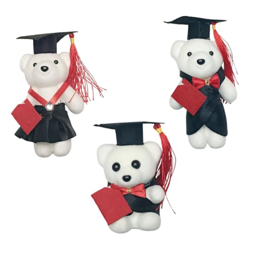 WHAMVOX 3 Stück Bärenpuppe Neujahrsbärenpuppe High School Grad Plüsch Abschlusssaison Tier Abschlusssaison Puppe Abschlussbär Abschluss Plüschbär Absolvent Bär Filztuch WHAMVOX 3 Stück Bärenpuppe Neujahrsbärenpuppe High School Grad Plüsch Abschlusssaison Tier Abschlusssaison Puppe Abschlussbär Abschluss Plüschbär Absolvent Bär Filztuch von WHAMVOX