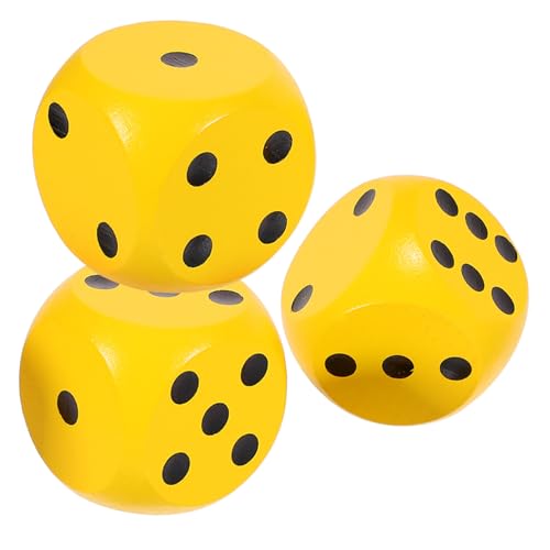 WHAMVOX 3 Stück Spots-Würfelspiel Dame Brettspiel Spiel für Pool-Spiele holzspielzeug holzspielsachen Mehrzweck spielwürfel Würfel für zu Hause Spiel Punktwürfel hölzern Yellow WHAMVOX 3 Stück Spots-Würfelspiel Dame Brettspiel Spiel für Pool-Spiele holzspielzeug holzspielsachen Mehrzweck spielwürfel Würfel für zu Hause Spiel Punktwürfel hölzern Yellow von WHAMVOX
