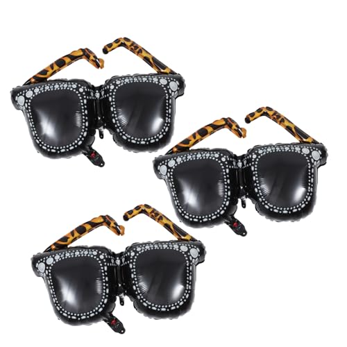 WHAMVOX 3 Stück Teiliges Aufblasbare Sonnenbrillen Ballons Retro Jahre Party Deko Aluminiumfolie Langlebig und Auffällig als Partyzubehör und Fotorequisite WHAMVOX 3 Stück Teiliges Aufblasbare Sonnenbrillen Ballons Retro Jahre Party Deko Aluminiumfolie Langlebig und Auffällig als Partyzubehör und Fotorequisite von WHAMVOX