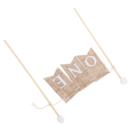 WHAMVOX 3 Stück Teiliges Geburtstags-kuchendeko- Handgefertigtes mit Happy Birthday Flagge Rustikale Tortendekoration für Babyparty und Geburtstagstorten von WHAMVOX