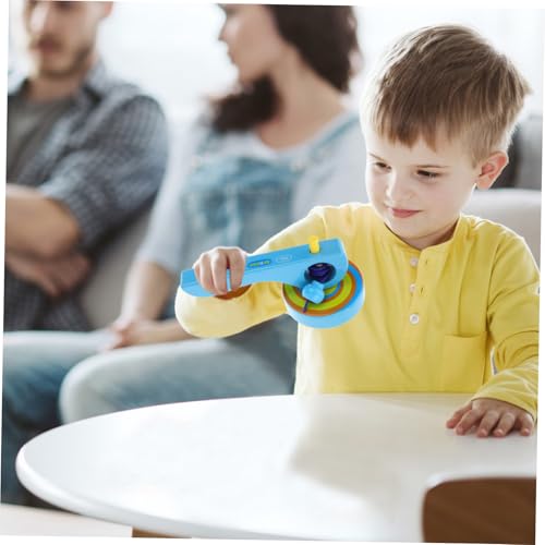 WHAMVOX 3 Stück Teiliges Holz gyroskop Zugseil und Griff Pädagogisches Kinderspielzeug für Kleinkinder Traditionelles Lernspielzeug Motorischen Fähigkeiten Kompakt und Zufällige Farbe von WHAMVOX