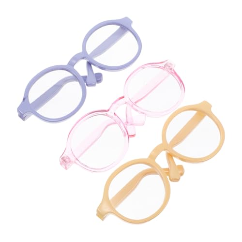 WHAMVOX 3 Stück Teiliges Miniatur Puppenbrillen in Pastellfarben Stilvolle und Vielseitige Accessoires für Puppenhaus Bastelzubehör und Kreative Spielideen Geeignet für Puppen und WHAMVOX 3 Stück Teiliges Miniatur Puppenbrillen in Pastellfarben Stilvolle und Vielseitige Accessoires für Puppenhaus Bastelzubehör und Kreative Spielideen Geeignet für Puppen und von WHAMVOX
