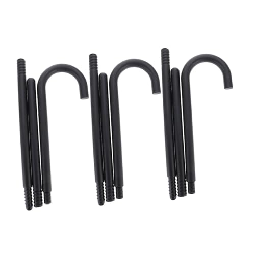 WHAMVOX 3 Stück Teiliges Tanzstock Elegante Schwarze Gehstock Krücke Leicht und Robust für Kostüm Karneval Bühnenauftritte und Gruppenspiele Praktisches Zubehör für Magische Verkleidungen von WHAMVOX