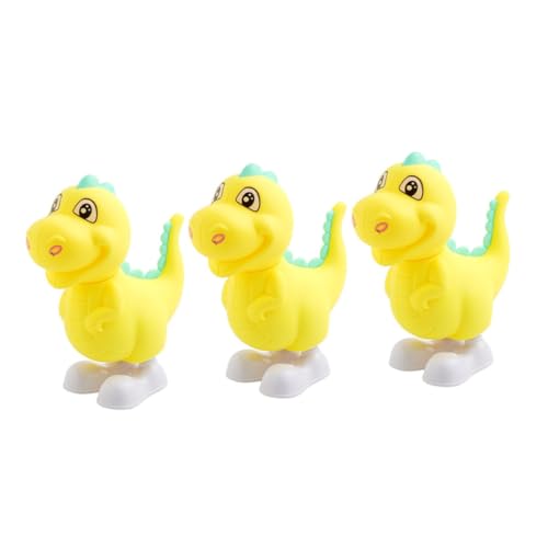 WHAMVOX 3 Stück Spielzeug Für Jungen Und Mädchen Springende Dinosaurier Aufziehspielzeug Dinosaurier-Spielzeug Uhrwerk Tier Laufspielzeug Jungen Und Mädchen Zufällige Farbe von WHAMVOX