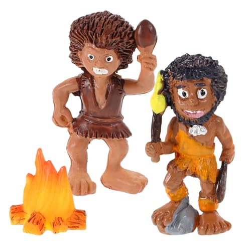 WHAMVOX 3 Teiliges Miniatur Figurenset Aus Kunstharz Für Selbstgemachte Feengärten Und Heimornamente Mit Mannfiguren Und Mini Lagerfeuer Dekoration von WHAMVOX