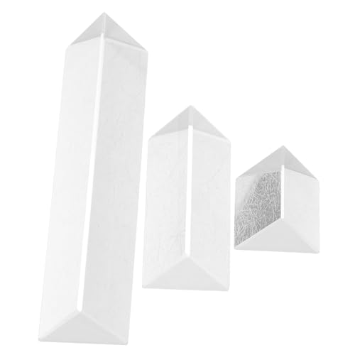 WHAMVOX 3-teiliges Dreiecksprisma Aus Kristall: Optische Prismen, Glas, Physikunterricht, Gebrochenes Lichtspektrum, Regenbogenmacher, Fotografie-Requisiten WHAMVOX 3-teiliges Dreiecksprisma Aus Kristall: Optische Prismen, Glas, Physikunterricht, Gebrochenes Lichtspektrum, Regenbogenmacher, Fotografie-Requisiten von WHAMVOX