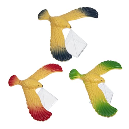 WHAMVOX 3-teiliges Klassisches Balanciervogelspielzeug Mit Transparenter Dreiecksbasis Für Pädagogischen Spaß Und Büropräsentation Für Kinder, Ideal Zum Erlernen Von Physik Und Zur von WHAMVOX