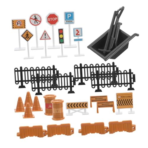 WHAMVOX 30pcs Kinderverkehrsschilder Spielzeugset, 30-teilige Bildungsschildmodelle Für Verkehrsschilder, Lehrstraße Unterrichten Straßenschilder Für Zuhause Und Schule WHAMVOX 30pcs Kinderverkehrsschilder Spielzeugset, 30-teilige Bildungsschildmodelle Für Verkehrsschilder, Lehrstraße Unterrichten Straßenschilder Für Zuhause Und Schule von WHAMVOX