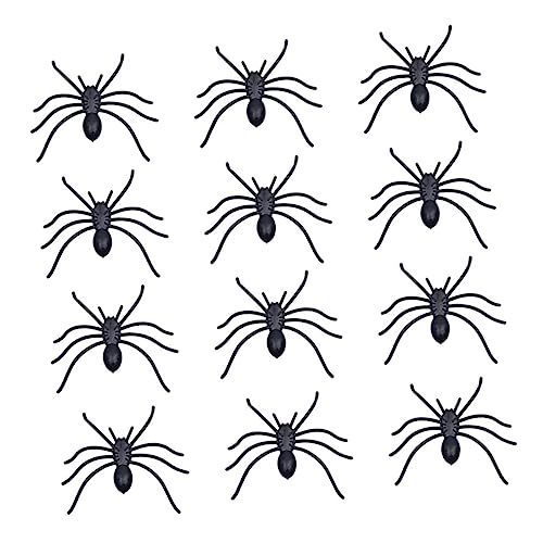 WHAMVOX 30St weiches Spinnenspielzeug Spinnenstreich Halloween-Spinnennetz Ornament Spielzeuge hängende Verzierungen Hausschmuck bilden schmücken Partybedarf Dekorationen kleine Spinne von WHAMVOX