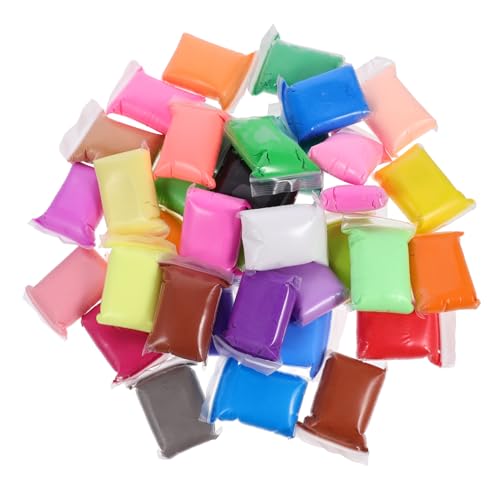 WHAMVOX 36 Packungen Teiliges Modelliermasse Ultra Leichte Lufttrocknende Knetmasse in Bunten Farben Sicheres Polymer Clay DIY Bastelset für Kreative Ab Jahren Inklusive Vielseitiger von WHAMVOX