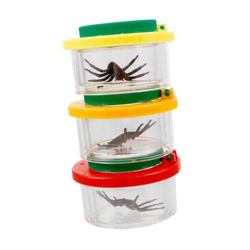 WHAMVOX 3Stücke Insektenbeobachtungsbox mit Lupe Vergrößerungsbehälter für Tragbar und Sicher für Schulprojekte und Outdoor Erkundungen Hochtransparent und Leicht WHAMVOX 3Stücke Insektenbeobachtungsbox mit Lupe Vergrößerungsbehälter für Tragbar und Sicher für Schulprojekte und Outdoor Erkundungen Hochtransparent und Leicht von WHAMVOX