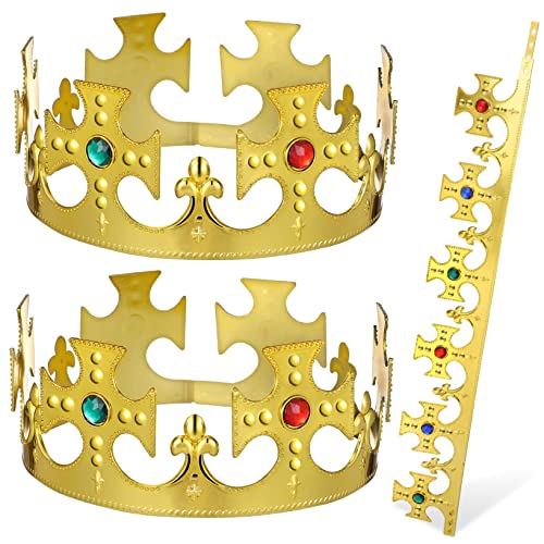 WHAMVOX Geburtstagskronen Crown 3er Set Geburtstagskrone Glänzende Goldene Krone Für Ädchen Und Jungen Ideal Für Die Erste Geburtstagsfeier Prinzessinnen Und Könige Mottopartys WHAMVOX Geburtstagskronen Crown 3er Set Geburtstagskrone Glänzende Goldene Krone Für Ädchen Und Jungen Ideal Für Die Erste Geburtstagsfeier Prinzessinnen Und Könige Mottopartys von WHAMVOX