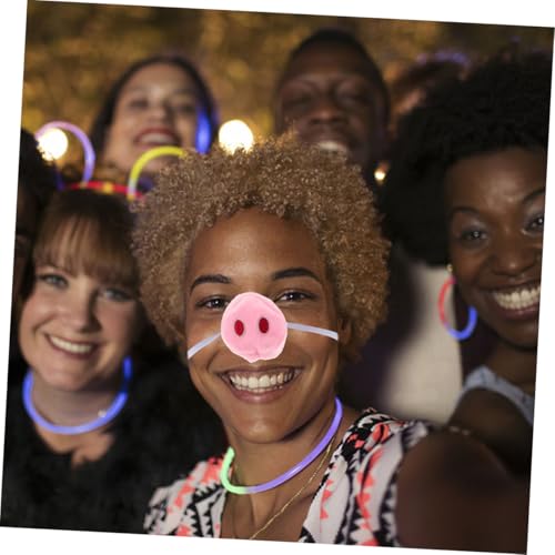 WHAMVOX 4 Stück Cosplay Schweinenase Plüsch Tiernasen Kostüm Zubehör Karneval Party Requisiten Weiches Leichtes Material für Komfortables Tragen für Fasching und Maskerade WHAMVOX 4 Stück Cosplay Schweinenase Plüsch Tiernasen Kostüm Zubehör Karneval Party Requisiten Weiches Leichtes Material für Komfortables Tragen für Fasching und Maskerade von WHAMVOX