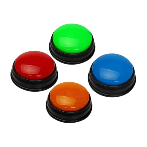 WHAMVOX 4 Stück Interaktiver Antwort Buzzer mit Blinkendem Licht Multifunktionaler für Familienquiz Lernspiele und Frühe Bildung Benutzerfreundlich und Fördert Reaktionsfähigkeit von WHAMVOX