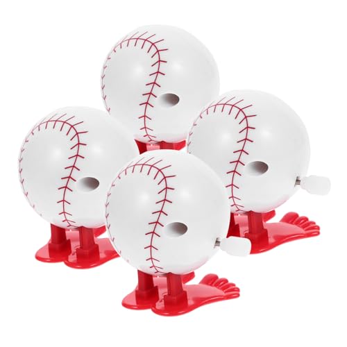 WHAMVOX Lustiges Aufzieh-Baseball-Spielzeug 4er-Pack Aufziehspielzeug Sport-neuheit Spielzeug Für Jungen Und Mädchen von WHAMVOX