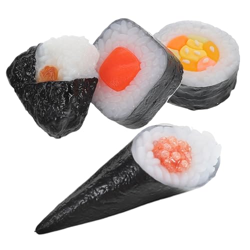 WHAMVOX Sushi-lebensmittelmodelle 4-teiliges Set Japanische Sushi-Simulation Für Restaurant- Fotografie-Requisiten Und Bildung WHAMVOX Sushi-lebensmittelmodelle 4-teiliges Set Japanische Sushi-Simulation Für Restaurant- Fotografie-Requisiten Und Bildung von WHAMVOX