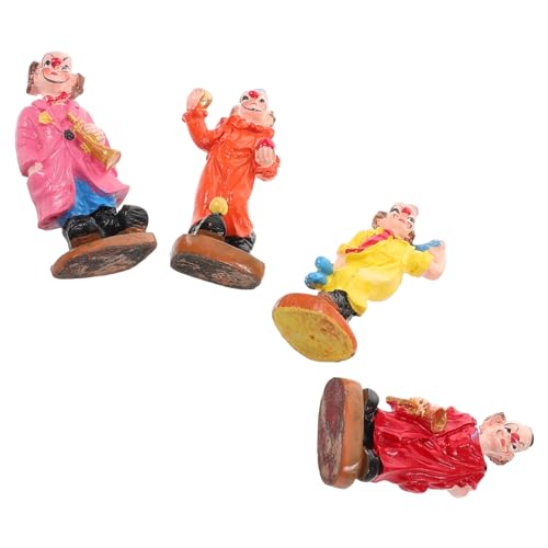 WHAMVOX Halloween Clown Figur 4er Set Einzigartiges Clown Für Sand Tablett Home Künstlerisches Clown Bastelornament WHAMVOX Halloween Clown Figur 4er Set Einzigartiges Clown Für Sand Tablett Home Künstlerisches Clown Bastelornament von WHAMVOX