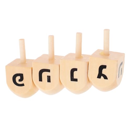 WHAMVOX 4 Stück Teiliges Chanukka Holz Bemalbar Kreatives Bastelspielzeug mit Drehbarem Drehteller Hanukkah Partydeko und Geschenkideen für Familien WHAMVOX 4 Stück Teiliges Chanukka Holz Bemalbar Kreatives Bastelspielzeug mit Drehbarem Drehteller Hanukkah Partydeko und Geschenkideen für Familien von WHAMVOX