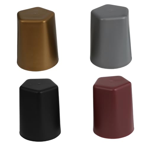 WHAMVOX 4 Stück Teiliges Dice Cup aus Kunststoff Professionell Glatte Oberfläche Platzsparend und Modisch Geeignet für Würfelspiele Bar Familienunterhaltung Vielseitiges Party Accessoire von WHAMVOX
