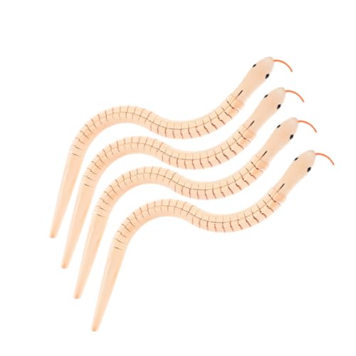 WHAMVOX 4 Stück Teiliges Holzschlangen bastelset für Flexibles Zerlegbares Holzspielzeug Kreativität und Feinmotorik Naturbelassene Holztiere zum Bemalen Langlebiges DIY kunstprojekt WHAMVOX 4 Stück Teiliges Holzschlangen bastelset für Flexibles Zerlegbares Holzspielzeug Kreativität und Feinmotorik Naturbelassene Holztiere zum Bemalen Langlebiges DIY kunstprojekt von WHAMVOX