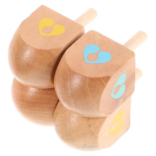 WHAMVOX 4 Stück Teiliges Holzspielzeug Dreidel Drehkreisel für Natürliche Holzkreisel mit Pädagogisches zur Konzentrationsförderung Sichere Holzaktivität für Familie und Schule WHAMVOX 4 Stück Teiliges Holzspielzeug Dreidel Drehkreisel für Natürliche Holzkreisel mit Pädagogisches zur Konzentrationsförderung Sichere Holzaktivität für Familie und Schule von WHAMVOX