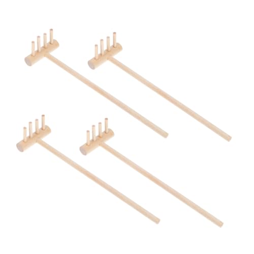 WHAMVOX 4 Stück Teiliges Mini holzrechen Sandkästen und Tischgärten Vielseitig Einsetzbar Einfache Reinigung Dekorativ und Funktional für Miniatur Garten und Sandspielzeug WHAMVOX 4 Stück Teiliges Mini holzrechen Sandkästen und Tischgärten Vielseitig Einsetzbar Einfache Reinigung Dekorativ und Funktional für Miniatur Garten und Sandspielzeug von WHAMVOX