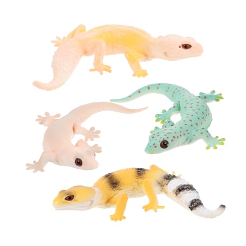 WHAMVOX 4 Stück Teiliges Realistische Gecko Figuren aus Kunststoff Kleine Tiermodelle Lebensechte Reptilien für Dekorative Miniatur Tierfiguren für Garten und Lernen WHAMVOX 4 Stück Teiliges Realistische Gecko Figuren aus Kunststoff Kleine Tiermodelle Lebensechte Reptilien für Dekorative Miniatur Tierfiguren für Garten und Lernen von WHAMVOX