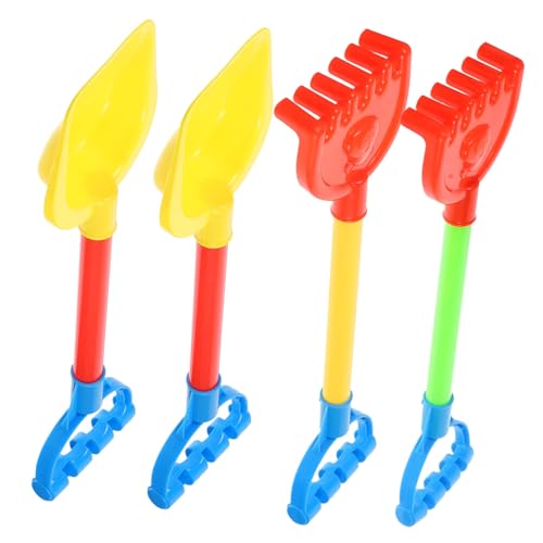 WHAMVOX 4 Stück Teiliges Sandspielzeug für Bunte Robuste Schaufeln für Strand und Garten Kindgerechte für Einfache Handhabung Leichter Tragbarer Outdoor Spielspaß Zufällige Farbe von WHAMVOX