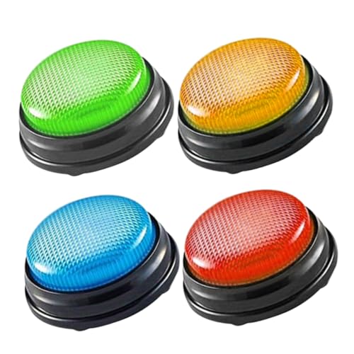 WHAMVOX 4 Teiliges Klassenzimmerzubehör Ton Antwort Taste Musikalische Glocken Für Summer Für Spiele Klassenzimmer Glockenspiel Summer Für Das Klassenzimmer Aufnehmbare Tasten Für von WHAMVOX