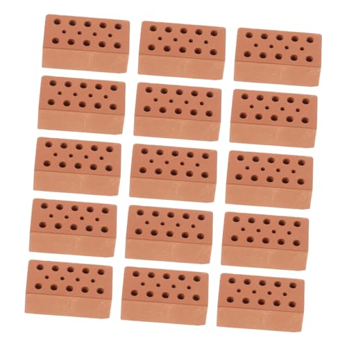 WHAMVOX 40 Stück Teiliges Miniatur Ziegelstein Bausatz für DIY Architektur Modellbau Kleine Bausteine zum Mauern Puppenhaus Zubehör Fördert Feinmotorik und Kreatives WHAMVOX 40 Stück Teiliges Miniatur Ziegelstein Bausatz für DIY Architektur Modellbau Kleine Bausteine zum Mauern Puppenhaus Zubehör Fördert Feinmotorik und Kreatives von WHAMVOX