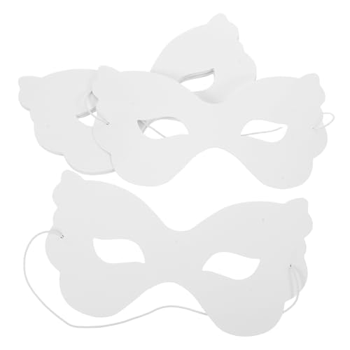 WHAMVOX 40 Stück Teiliges Weiße -masken Bemalbare Schmetterlings-halbgesichts-masken aus Papier mit Elastischem Band Leichte Diy-masquerade-bastelmasken für Halloween Fasching Theater und WHAMVOX 40 Stück Teiliges Weiße -masken Bemalbare Schmetterlings-halbgesichts-masken aus Papier mit Elastischem Band Leichte Diy-masquerade-bastelmasken für Halloween Fasching Theater und von WHAMVOX