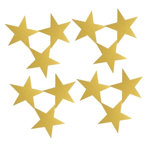 WHAMVOX 48 Stück Teiliges Glitzerpapier Sterne Ausschnitte Klassenzimmerdekoration Langlebig Handgeschnitten Vielseitig für Pinnwand DIY Bastelprojekte von WHAMVOX