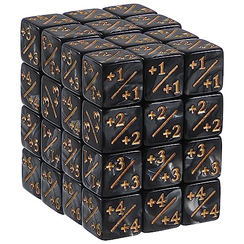 WHAMVOX 48Stücke Würfelzähler Set Token für Kartenspiele Tischspiele und Spielzubehör für Tabletop Spiele Einfach zu Bedienen Kompakt und Vielseitig von WHAMVOX