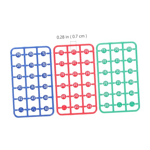 WHAMVOX 49 Stück Teiliges Bunte Lotteriebälle mit Klarer Nummerierung Leichte Kugeln für Partyspiele Bingo und Tombola Tragbar und Farbenfroh für Unterhaltsame Spiele und Gesellige Runden von WHAMVOX