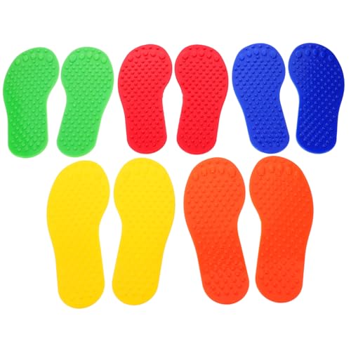 WHAMVOX 5 Paare Sensorische Fußabdrücke in Farben Taktile Sinnesmatten für Kindergarten und Zuhause Fördern Sensorische Integration Koordination und Körperliche Entwicklung Inkl WHAMVOX 5 Paare Sensorische Fußabdrücke in Farben Taktile Sinnesmatten für Kindergarten und Zuhause Fördern Sensorische Integration Koordination und Körperliche Entwicklung Inkl von WHAMVOX