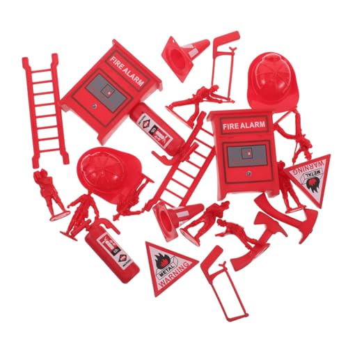 WHAMVOX 5 Sätze Feuerwehrmann Spielzeugset mit Mini Feuerlöscher und Zubehör Robuste Kunststoff-feuerwehrmann Figuren für Rollenspiele Teamspiel und Puppenhaus Dekorationen WHAMVOX 5 Sätze Feuerwehrmann Spielzeugset mit Mini Feuerlöscher und Zubehör Robuste Kunststoff-feuerwehrmann Figuren für Rollenspiele Teamspiel und Puppenhaus Dekorationen von WHAMVOX