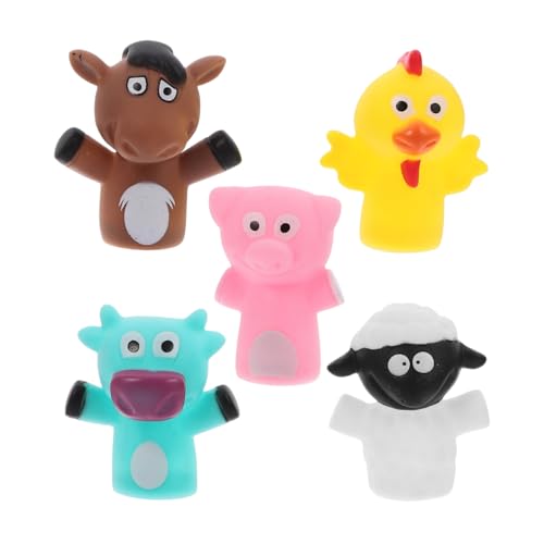 WHAMVOX 5 Stück Puppen Figur Marionette Hände Bausätze Fingerpuppe Kinderaccessoire Kinderversorgung Für Kinderzubehör Versorgen Vinyl von WHAMVOX