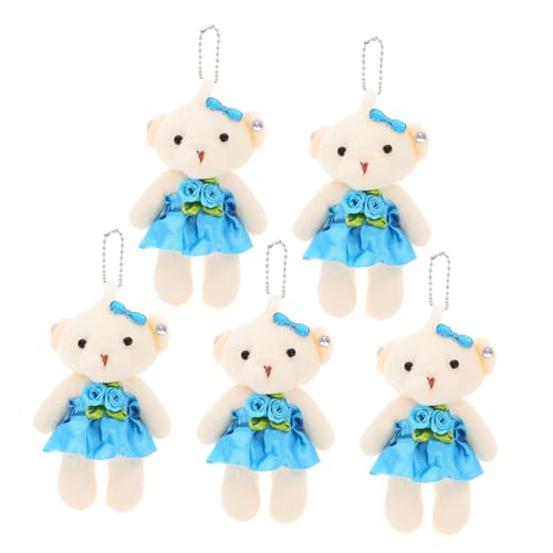 WHAMVOX 5 Stück Teiliges Mini Bär Plüsch Hochzeit Dekoration DIY Hängende Stofftier Schlüsselanhänger Leicht Tragbar Home Accessory WHAMVOX 5 Stück Teiliges Mini Bär Plüsch Hochzeit Dekoration DIY Hängende Stofftier Schlüsselanhänger Leicht Tragbar Home Accessory von WHAMVOX