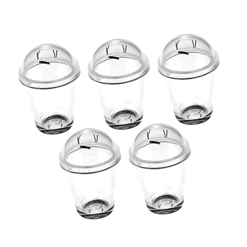 WHAMVOX 5 Stück Teiliges Miniatur Milchtee Becher aus Transparentem Filigrane Miniatur Trinkbecher für Puppenhäuser Vielseitige Dekoration und Foto Requisiten Detailreiche Mini WHAMVOX 5 Stück Teiliges Miniatur Milchtee Becher aus Transparentem Filigrane Miniatur Trinkbecher für Puppenhäuser Vielseitige Dekoration und Foto Requisiten Detailreiche Mini von WHAMVOX