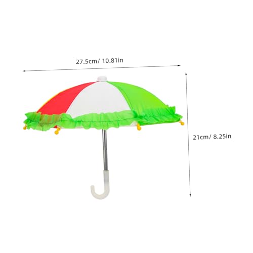 WHAMVOX 5 Stück Teiliges Miniatur Puppenschirm Bunte Farben Dekorativ für Puppenhaus Spielzeugregenschirme Realistische Mini Regenschirme für Spiel Zubehör von WHAMVOX