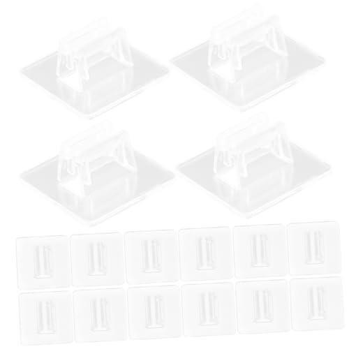 WHAMVOX 50 Stück Kartenhalter Transparent Stabile Kartenständer für Visitenkarten Büro Organizer Praktische Kartenaufsteller für Business und Alltag von WHAMVOX