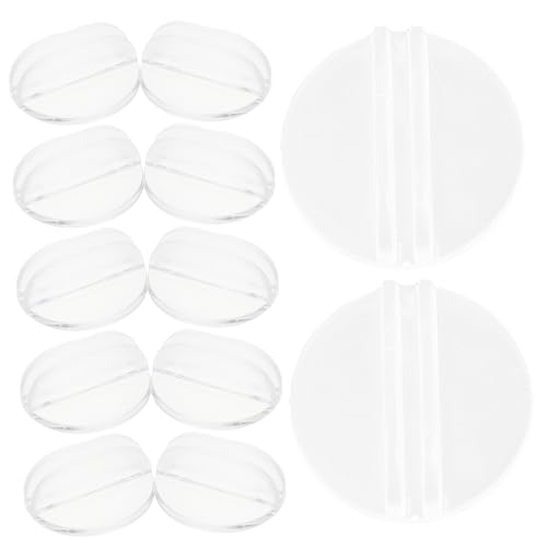 WHAMVOX 50 Stück Kartenhalter aus Transparentem Stabiler Kartenständer für Visitenkarten und Spielkarten Praktischer Organizer für Büro und Schreibtisch Kartenstärke von WHAMVOX