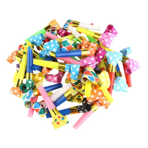 WHAMVOX 50 Stück Party Tröten Bunte Plastikpfeifen Lang Lustige Lärmmacher für Kindergeburtstag Festival Cheering Props Party Noise Maker Zufällige Farbe Zufällige Farbe WHAMVOX 50 Stück Party Tröten Bunte Plastikpfeifen Lang Lustige Lärmmacher für Kindergeburtstag Festival Cheering Props Party Noise Maker Zufällige Farbe Zufällige Farbe von WHAMVOX