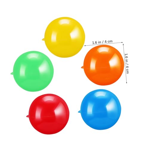 WHAMVOX 50 Stück Teiliges Bunte Hohle Plastikkugeln zum Befüllen Leichte Raffle Balls mit Öffnung für Tombola Partyspiele Schulaktivitäten und Familienfeiern Vielseitige Dekoration und von WHAMVOX