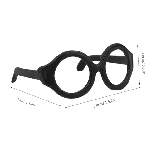 WHAMVOX 50 Stück Teiliges Runde Puppenbrillen Zubehör Schwarz Bruchsichere Miniatur deko für Puppenkostüme und DIY Bastelprojekte Niedliche Accessoires für Puppenhaus und Rollenspiele WHAMVOX 50 Stück Teiliges Runde Puppenbrillen Zubehör Schwarz Bruchsichere Miniatur deko für Puppenkostüme und DIY Bastelprojekte Niedliche Accessoires für Puppenhaus und Rollenspiele von WHAMVOX