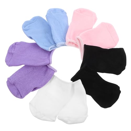 WHAMVOX 5Paare Puppensocken für Puppen Farbenfrohes Puppenzubehör für Puppenkostüme Wiederverwendbar und Langlebig zum Dekorieren von Puppen WHAMVOX 5Paare Puppensocken für Puppen Farbenfrohes Puppenzubehör für Puppenkostüme Wiederverwendbar und Langlebig zum Dekorieren von Puppen von WHAMVOX