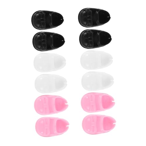 WHAMVOX 6 Paare Mini Puppenschuhe Flache Plastikschuhe Puppenhaus Dekoratives Zubehör für Mädchenpuppen Vielseitig Einsetzbar für Innen Außenspiel WHAMVOX 6 Paare Mini Puppenschuhe Flache Plastikschuhe Puppenhaus Dekoratives Zubehör für Mädchenpuppen Vielseitig Einsetzbar für Innen Außenspiel von WHAMVOX