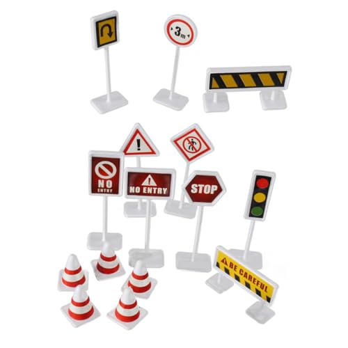 WHAMVOX 6 Sätze Teiliges Verkehrsschilder Spielset aus Robustem Realistische Straßenschild Simulation Pädagogisches Lernspielzeug für Verkehrserziehung im Kindergarten und Zuhause WHAMVOX 6 Sätze Teiliges Verkehrsschilder Spielset aus Robustem Realistische Straßenschild Simulation Pädagogisches Lernspielzeug für Verkehrserziehung im Kindergarten und Zuhause von WHAMVOX